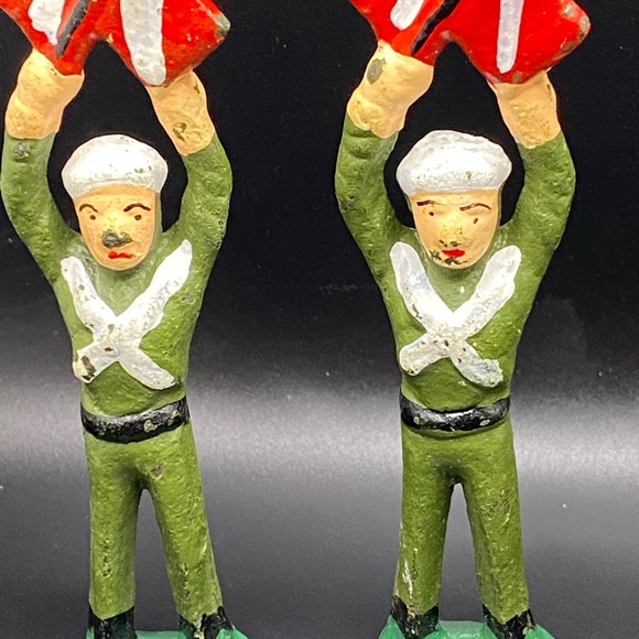 Vintage Barclay Manoil Cast Iron Toy Soldiers Lot of 10 WWII Pre-1970’s - Picture 8 of 13